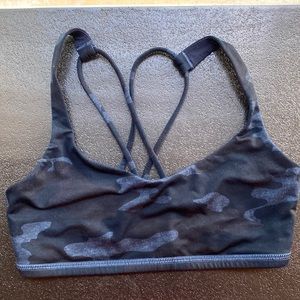 Lulu lemon navy camouflage sports bra